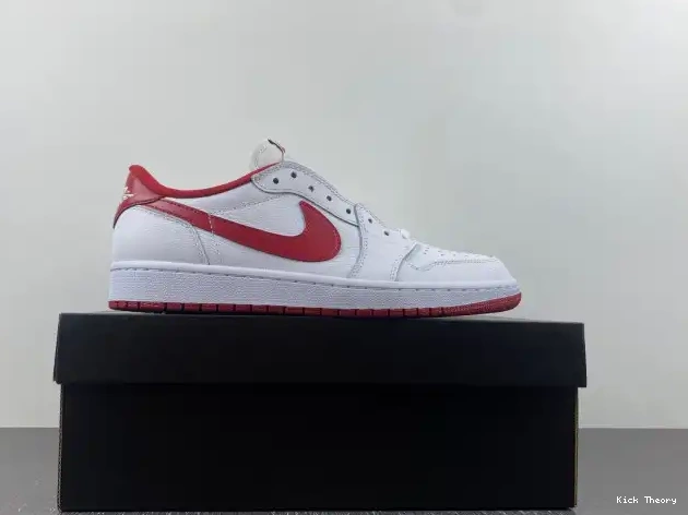 Kicked Out Shoe Store White 1 Retro 705329-101 Varsity Low Jordan Red 0616